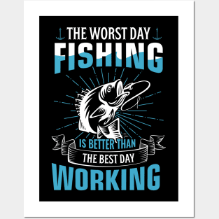 Fishing day Posters and Art